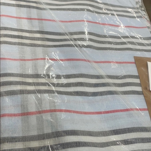 Burberry Stripe And Vintage Check Wool Silk Scarf - Picture 7 of 11